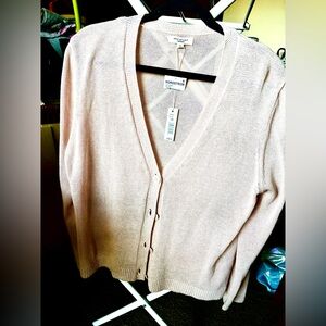 Nordstrom Women's very light pink Cardigan Sweater